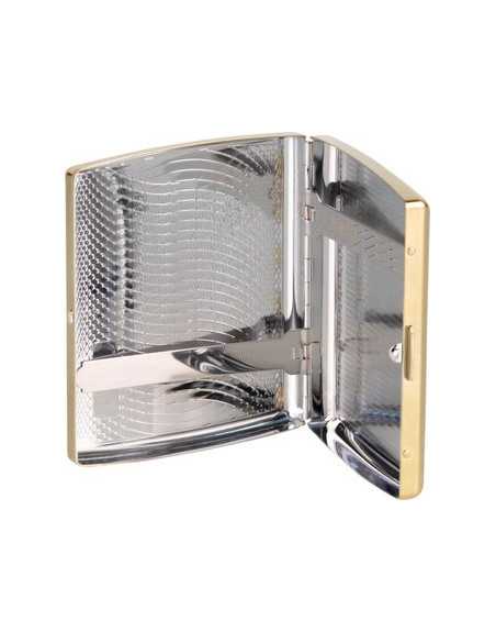 Pakketilbud med Luigi Ricci jet lighter af Derui Guld + Jean Claude cigaretetui guld