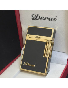 Luigi Ricci flint kvalitets lighter af Derui - Sort farve
