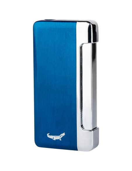 Formula Crocodile jet lighter i blå farve med jet flamme