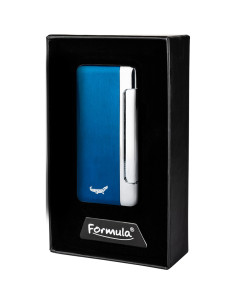 Formula Crocodile jet lighter i blå farve med jet flamme 2