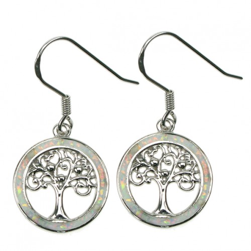 Livets Træ - Sne Opal (Vedhæng)