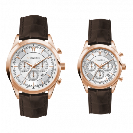 Luigi Ricci Eleganza X10 & X11 gavesæt (Armbånds ure til mænd & kvinder)