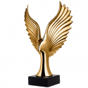 Guld ørn statue og figur