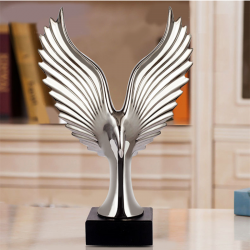 Sølv Ørn statue og figur 2