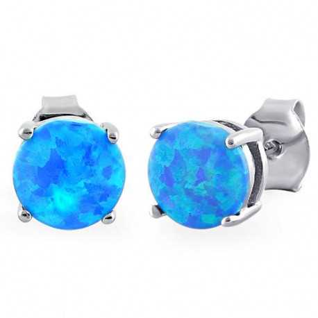 Paros opal øreringe / ørestikker med 925 Sterling sølv & rhodium belægning Paros opal øreringe / ørestikker med 925 Sterling sølv & rhodium belægning
