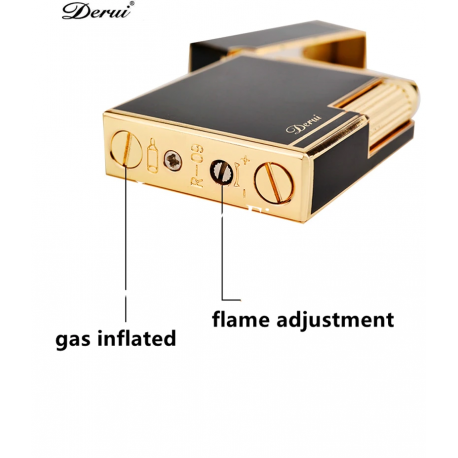 Luigi Ricci flint lighter af Derui - Sort farve