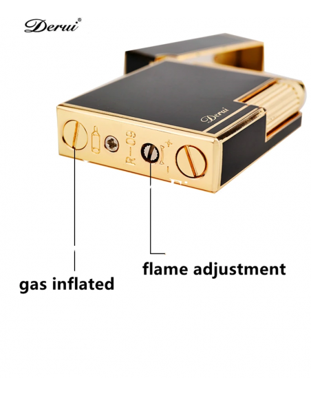 Luigi Ricci flint kvalitets lighter Collector Edition af Derui - Sort og Rød farve