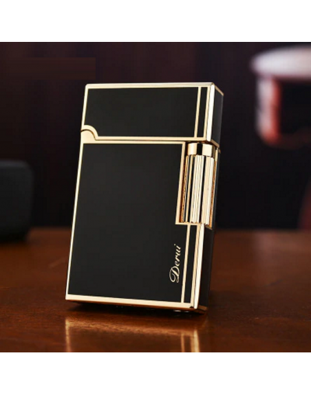 Luigi Ricci flint kvalitets lighter Collector Edition af Derui - Sort og Rød farve