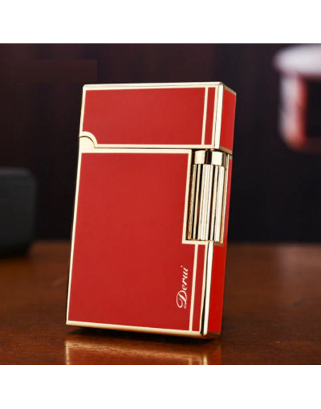 Luigi Ricci flint kvalitets lighter Collector Edition af Derui - Sort og Rød farve
