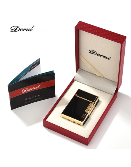 Luigi Ricci flint kvalitets lighter af Derui - Rød farve