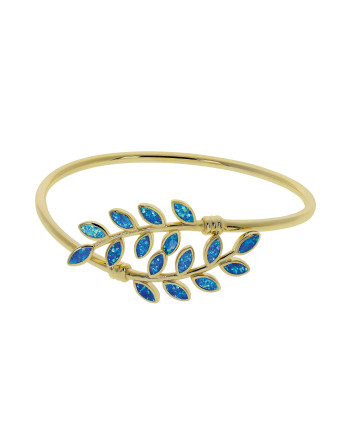 Hera - Opal armbånd med blå opal sten, 925 Sterling sølv...