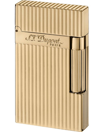 Dupont lighter Ligne 2 guld med striber 16827