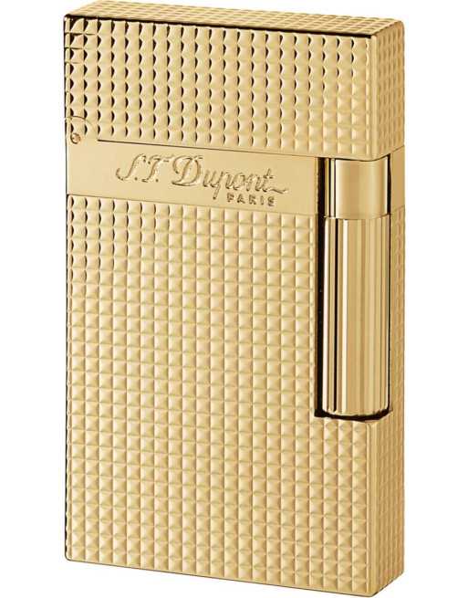 Dupont lighter Ligne 2 guldbelagt carrè 16284...