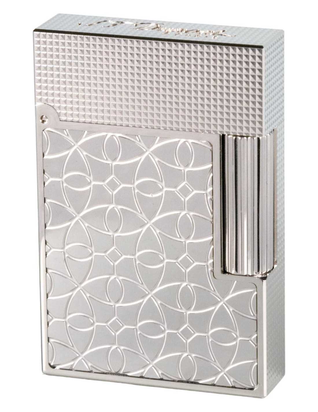 Dupont lighter Ligne 2 Small Platinum Arabesque C18603 Sz
