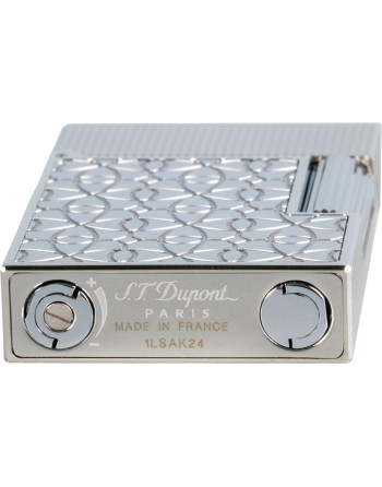Dupont lighter Ligne 2 Small Platinum Arabesque C18603 Sz 2