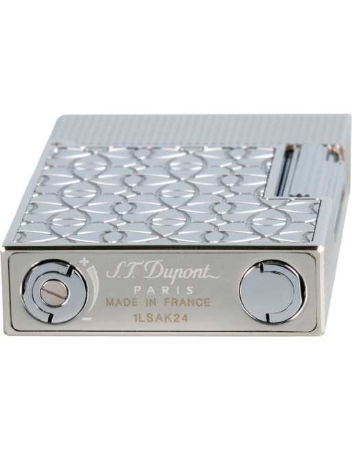 Dupont lighter Ligne 2 Small Platinum Arabesque...