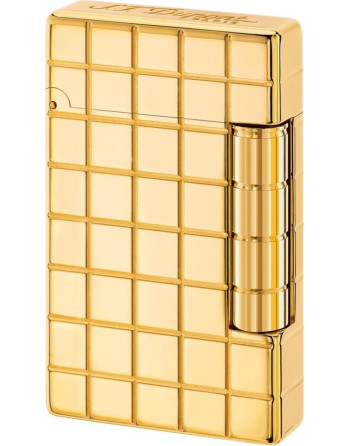 Dupont lighter "Initial" square gold color flint lighter...