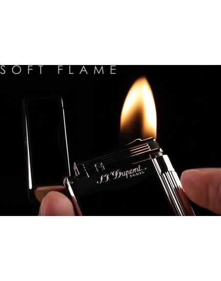 Dupont lighter "Le Grand" sort med dobbeltflamme