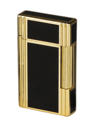 Sky kvalitets lighter i sort og guld - flintlighter