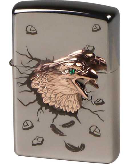 Zippo lighter "Golden Eagle" limited edition med Swarovski sten