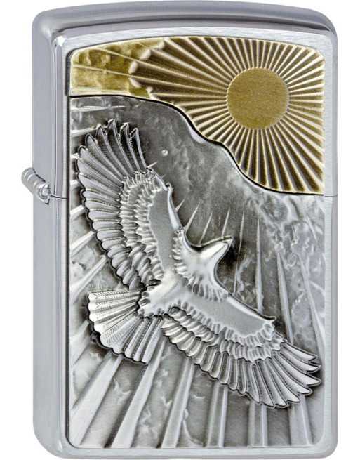 Se Zippo lighter "Eagle Sun Fly" hos OpalSmykker.dk