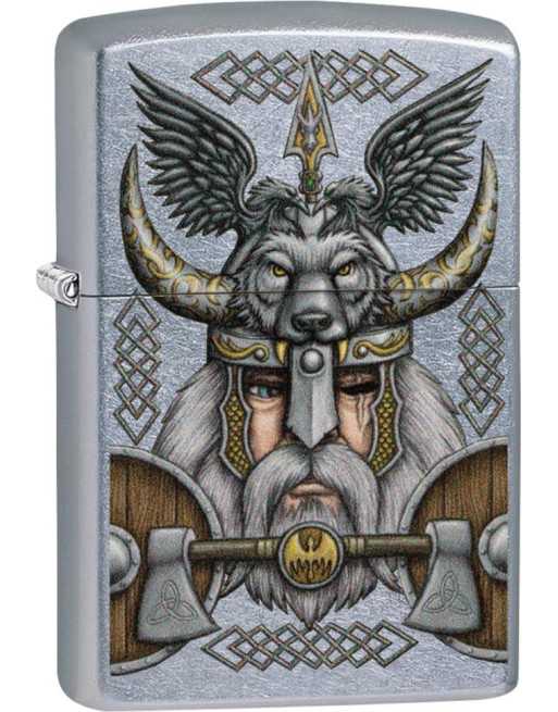 Se Zippo lighter "Viking Odin" hos OpalSmykker.dk