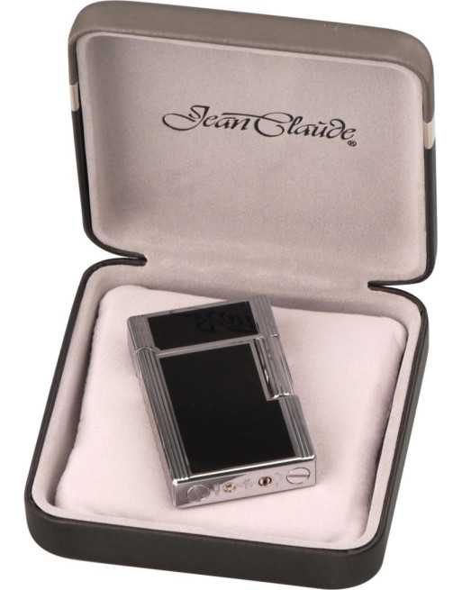 Jean Claude flint lighter "Dustin" sølv/sort...