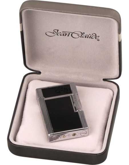 Jean Claude flint lighter "Dustin" sølv/sort kvalitets lighter