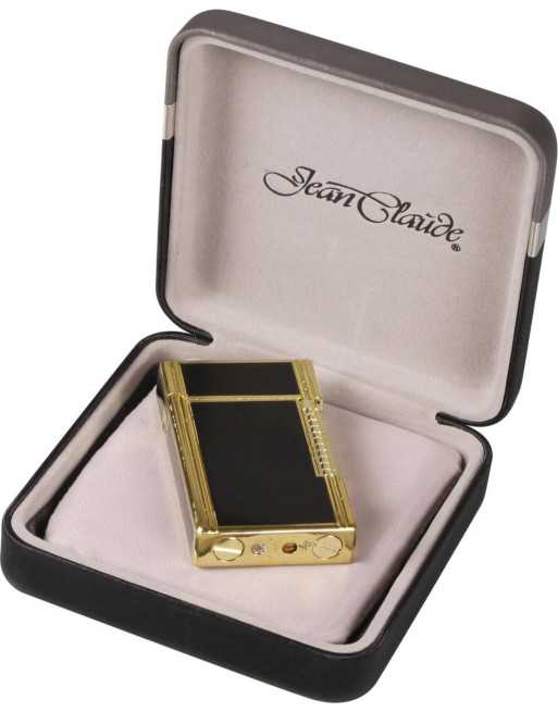 Jean Claude flint lighter "Dustin" sort/guld...