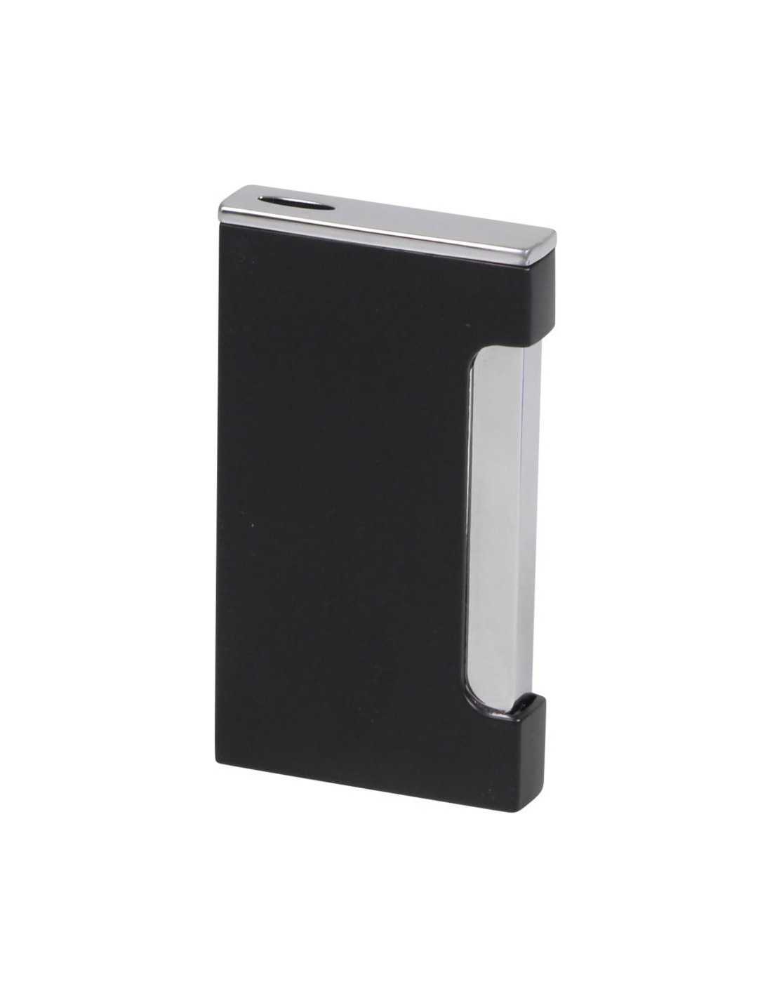 Jean Claude "Flat Flame" jet lighter sort matte/krom